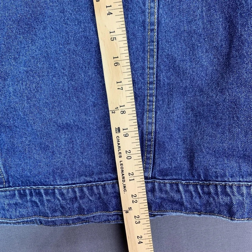 Levi's Jacket Youth XL Blue‎ Jean Denim Trucker Button Front Pockets 13-15 Yrs